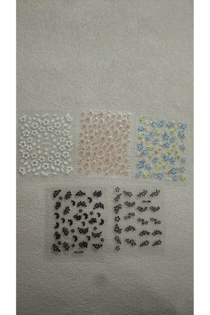 5 Kart Şık Tırnak Sticker