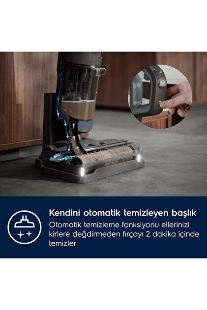 Electrolux Ultimate 800 EW81U3DB 21.6 V Islak Ve Kuru Dikey Şarjlı