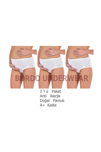 3-Piece Women's Cotton Lycra Recovery Maternity Panties, Maternity Panties Maternity Panties