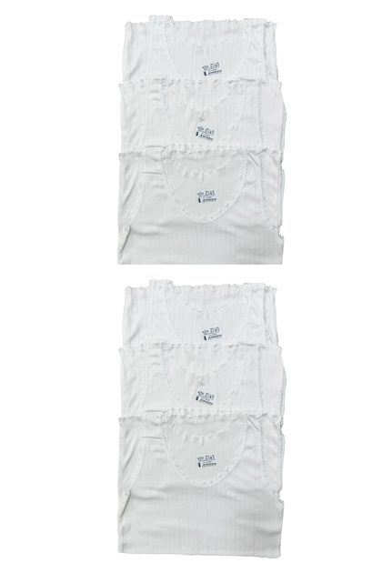 JACQUARD- COTTON ATHLETE- 6 PIECES (WHITE)