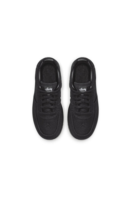 Nike x Stussy Air Force 1 Low Triple Black PS Sneaker Çocuk Siyah