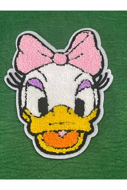 14x10 Cm Pink Bow Woven Duck Applique Rigging Sewing Hobby Accessory