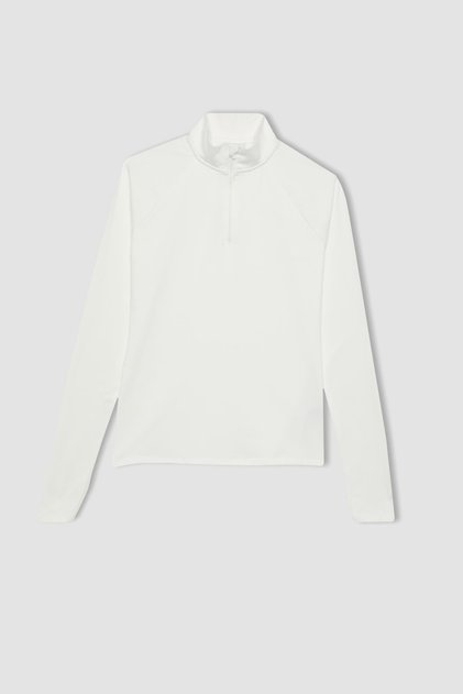 Stand Collar Long Sleeve T-Shirt for Sportsman - B0811Ax24Sp