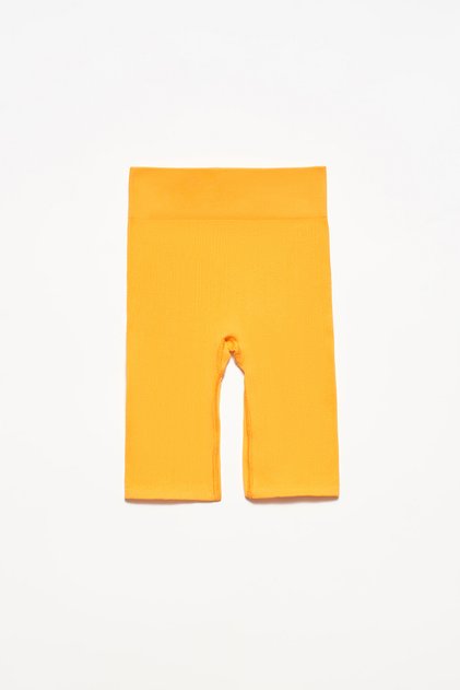 Women's Orange Garage Boutique High Waist Biker Shorts