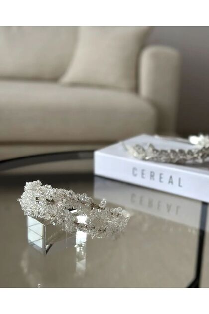 Coroana de mireasa transparenta Meow Crystal