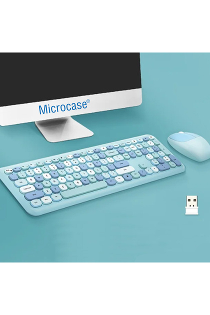 Microcase Mofii 666 2.4G Kablosuz Karışık Renkli Klavye ve Mouse