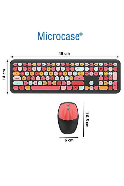 Microcase Mofii 666 2.4G Kablosuz Karışık Renkli Klavye ve Mouse