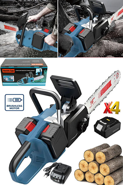 STAXX POWER Torks 88 Vf 5 Amp Samsung X4 Akülü Ağaç Dal Odun Kesim