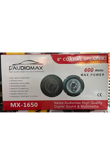Audiomax MX-1650 16 CM TWEETERLİ HOPARLÖR 600 WATT MAXİMUM POWER