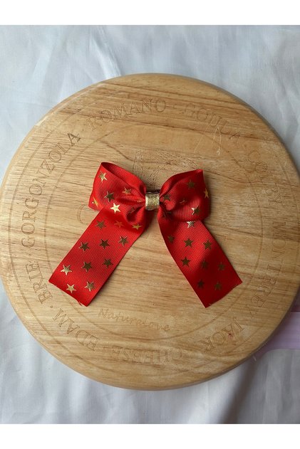 Ribbon bow automatic hairpin large size