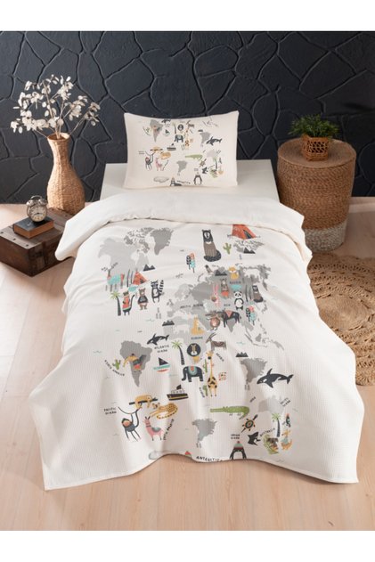 Baby and Children's Room Cotton Single Waffle Pike and Bedspread Sets