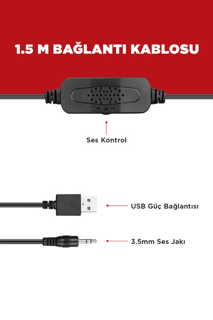 Rampage Rms-n29 2.0 6w Usb Gaming Speaker Hoparlör Oyuncu Speaker