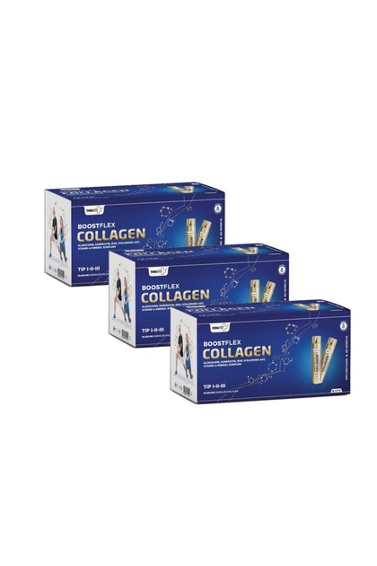 Kolajen Boostflex Collagen Likit 30shot 1aylık Tıp 1-2-3