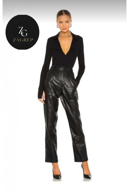 Women's Body Black Placket Collar Finger-Snap Imported Jersey Body