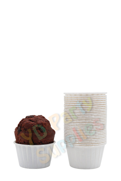 White Muffin Cake Mold 50 Pieces 50x39