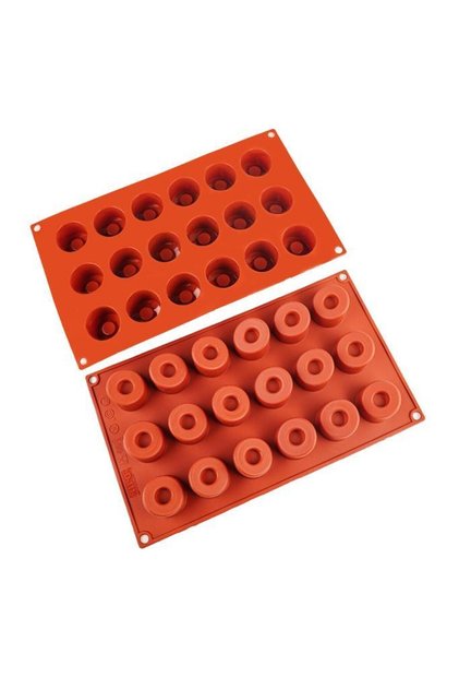 Silicone Round Savaren, Tartolet Mold 18 Pieces