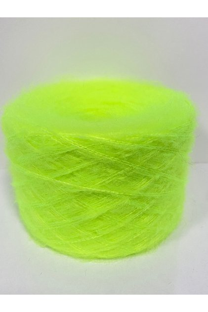 Knitting Yarn Moher Fluorescent Green Hand Knitting Yarn Yumaklar 100Gr