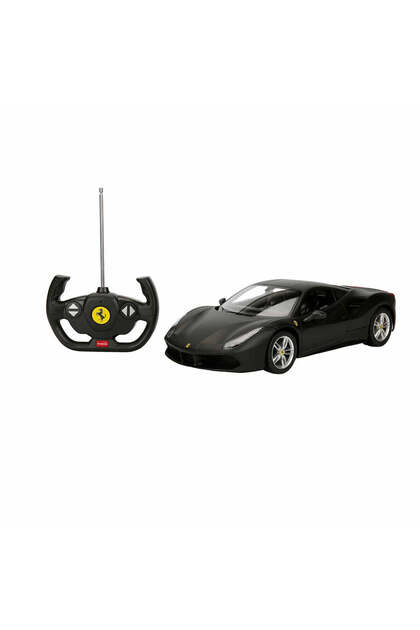 Rastar 1:14 Ferrari 488 GTB Uzaktan Kumandalı Işıklı Araba - Siyah