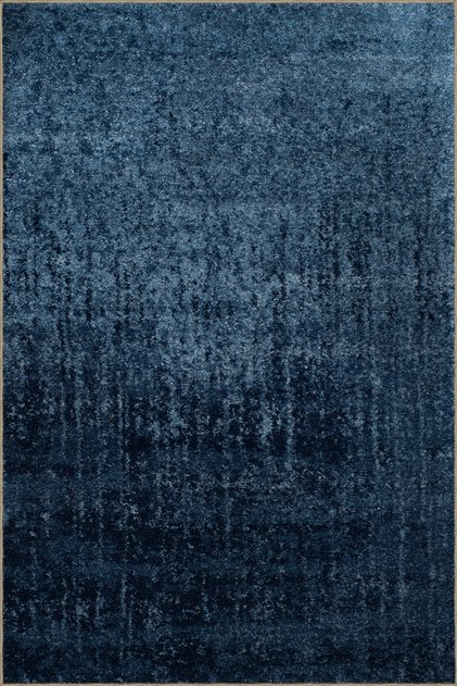 Navy Blue Themed Abstract Abstract Patterned Modern Decorative Carpet 3046