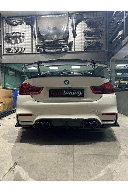 Bmw Universal Dtm Vorstainer Spoyler, Piano Black Abs Plastik 3 Parça Ithal Ürün Abart Kanat Spoıler