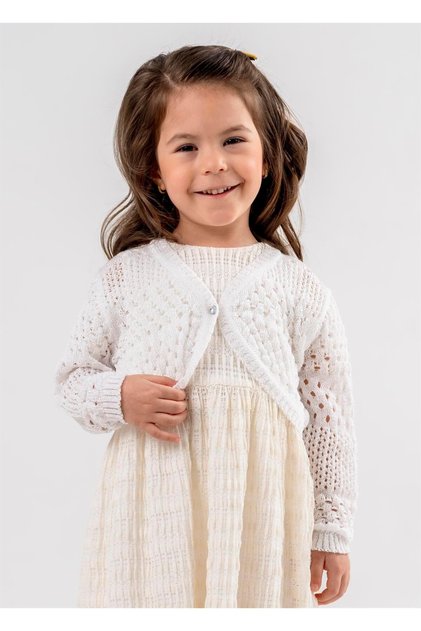 Girl's Thin Knitwear Bone Bolero