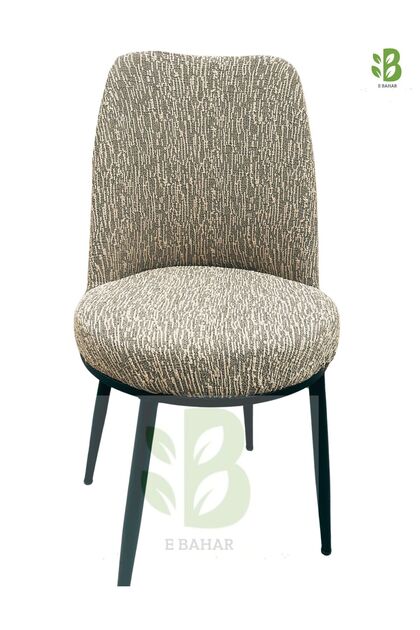 Oval Chair Cover Retro Chair Cover elastic jacquard stripe pattern (small size) 1 piece
