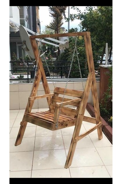 Ahşap salıncak Hamak (restoran ev işyeri bahçe park kullanım alanları)