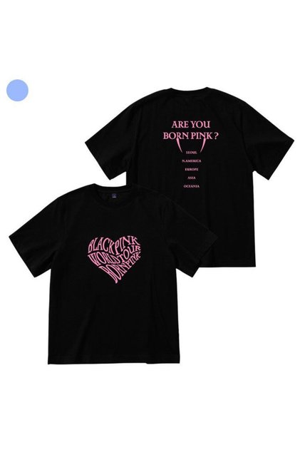 Crew Neck Blackpink Printed Unisex Short Sleeve Children's T-shirt