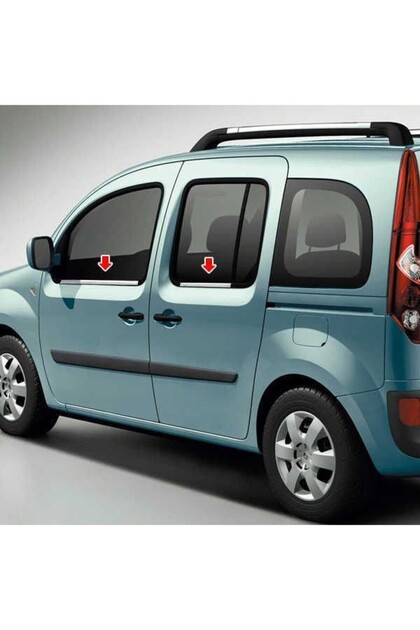 RENAULT KANGOO 2008-2023 MODELLER ARASI KROM CAM ÇITASI 4 PARÇA PASLANMAZ ÇELİK