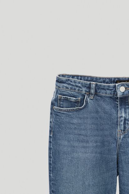Massimo Dutti Kadın Crop Slim Fit Pantolon 05058656 - 5