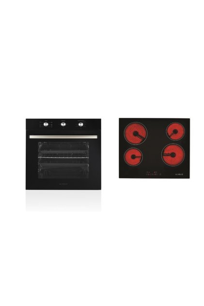 Vitro 614 Siyah 2'li Ankastre Set