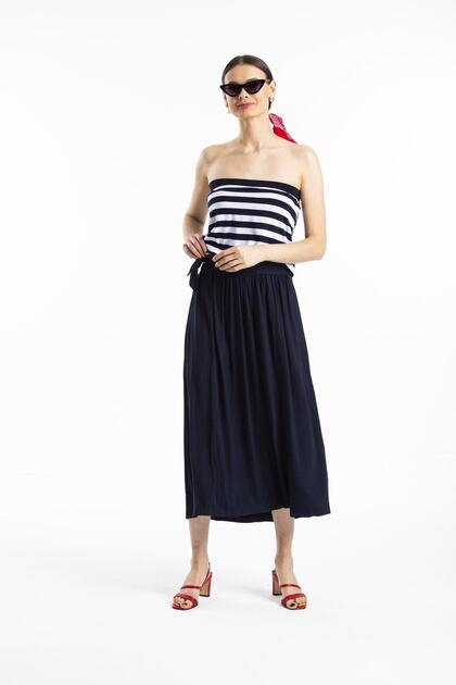 Women's Navy Blue Striped Dress 50975e