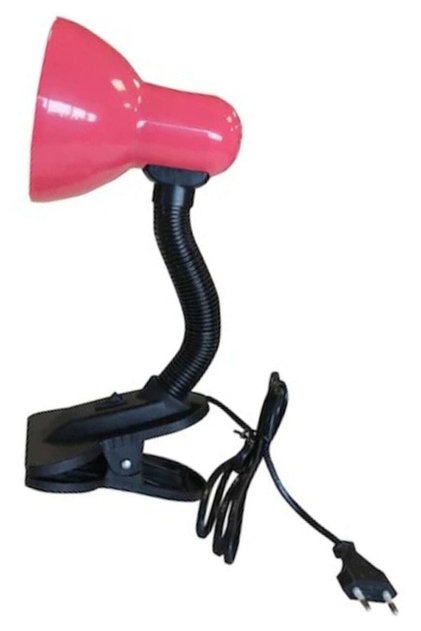 Mandallı Spiralli Retro Çalışma Öğrenci Masa Lambası Pembe