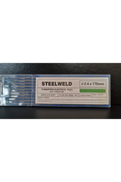 TUNGSTEN ELEKTROD YEŞİL 2.4X 175 UYUMLU STEELWELD (TEK ADET )