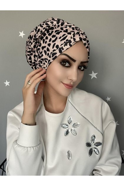 B22 Patterned Drawstring Ready Made Bonnet