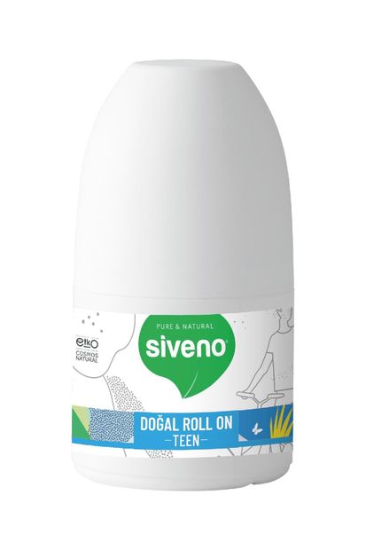 Siveno %100 Doğal Roll-on Teen Blue Genç Erkek Deodorant Ter Kokusu Önleyici Bitkisel Lekesiz Vegan 50 ml - 2