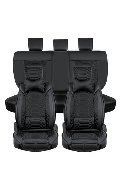 BMW 3 Serisi E36 1991-1998 Sedan Uyumlu Siyah Renk Royal Oto Koltuk Kılıfı Ön Arka Set