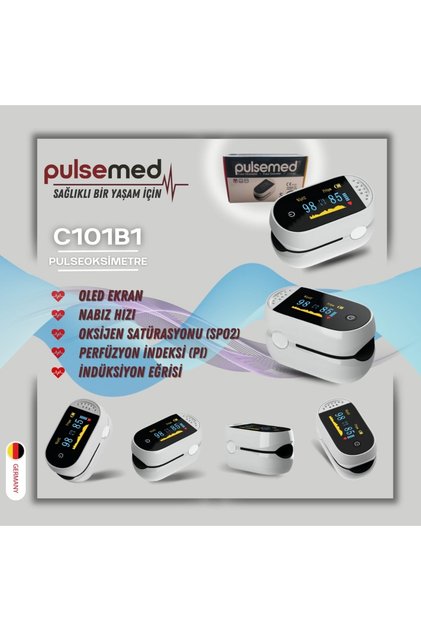 Sesli Alarmlı Oksijen Saturasyon Pulse Oksimetre Parmak Tip Oximeter