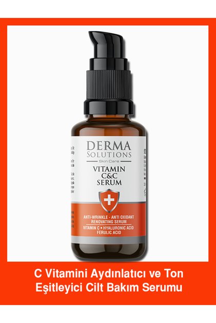 PURE VİTAMİN C SERUM - Ton Eşitleyici Aydınlatıcı Serum %10 C Vitamini, Ferulik Asit