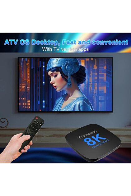 Mediabil Transpeed 8K ATV Android 13 Akıllı TV kutusu RK3528