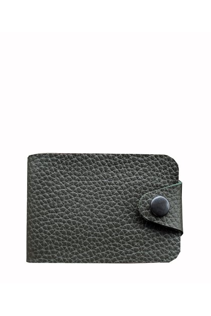 Portofel unisex cu 10 compartimente, model nou mic, design acordeon, verde kaki, pentru carduri de credit