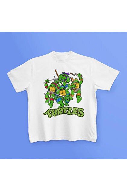 Defacto Nınja Turtles-Retro New Regular Fıt Bisiklet Yaka Kısa