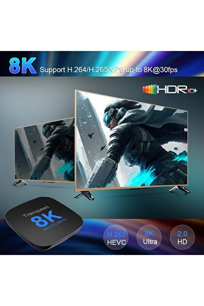 Mediabil Transpeed 8K ATV Android 13 Akıllı TV kutusu RK3528