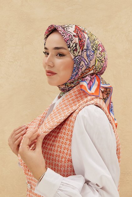 SILK HOME ORGANIC COTTON SILK SCARF 79010-12