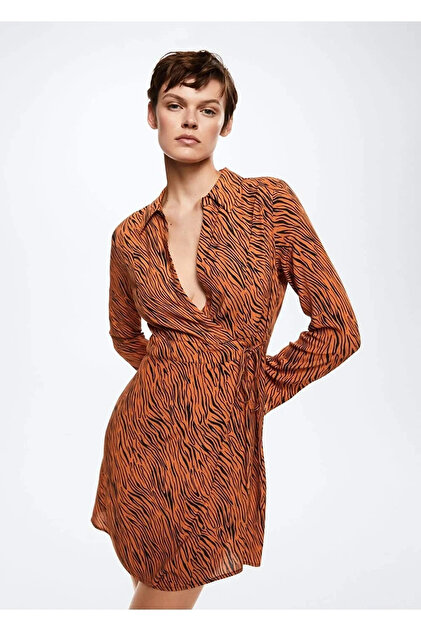 strapless open back dress Annie Ruffle Shoulder Strap Layered Hem Mini Dress Orange