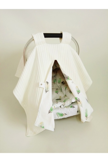 DOUBLE SIDED Stroller cover, Stroller cushion, Stroller sheet, 3 pieces
