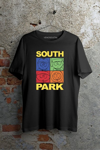 South Park Kenny Cartman Kyle Stan Series Movie Printed Regular Fit Unisex T-shirt