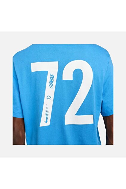 Nike Sportswear Standard Issue Short-Sleeve Erkek Mavi Yumuşak