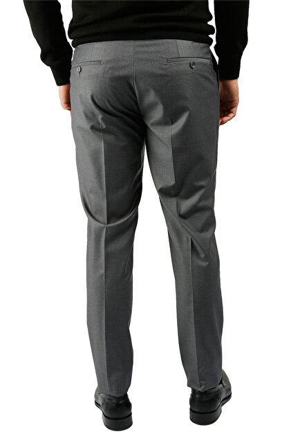 Centone Koyu Gri Comfort Fit Klasik Pantolon - 5