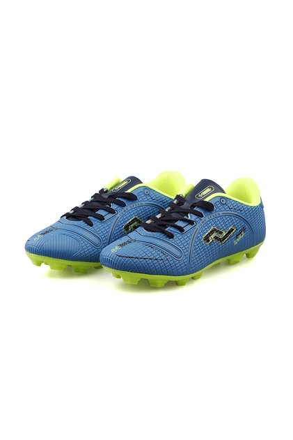 28223 C Indigo Neon Green Men's Turf Football Shoes 28223-C-INDIGO-NEON-GREEN Blue